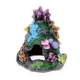 thumbnail image 3 of Decoraciones para acuarios, adornos de Coral, roca de resina, cueva de montaña, casa de peces Betta para descanso del sueño Betta, raza de juego oculta, 3 of 5