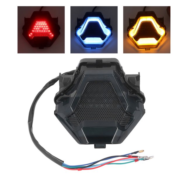 Luz de Freno LED para Motocicleta Luz Trasera LED Integrada para Motocicleta Indicador de Intermitentes Traseros Luz de Freno para Y15ZR MXKING150 EXCITER150 ANGGREK Otros
