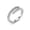 CZ Crossover Ring, variant on Open Adjustable Ring for Women | Rhodium Plated Cubic Zirconia Wrap Ring