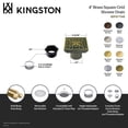 thumbnail image 6 of Kingston Brass BSF9771BN Watercourse Scroll 4-Inch Brass Square Grid Shower Drain with Hair Strainer in Brushed Nickel, 6 of 7
