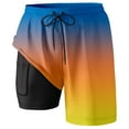 thumbnail image 3 of heyac 5 Inch Swim Trunks Men High Elastic Waist Mens Bathing Suit Quick Dry Compression Liner Comfy Summer Beach Casual Shorts, 3 of 4