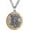 Meteorite Crater Gold&Silver, variant on St Michael The Archangel Catholic Medal Stainless Steel Amulet Pendant Necklace