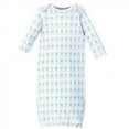 thumbnail image 4 of Luvable Friends Baby Boy Cotton Long-Sleeve Gowns 3pk, Wild Free, 0-6 Months, 4 of 4