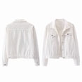 thumbnail image 2 of Chaqueta Vaquera Extragrande para Mujer con Perlas Bordadas y Abalorios XL, 2 of 6