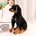 thumbnail image 2 of Muñeco de peluche con forma de rottweiler realista, de peluche suave, 40 cm, 2 of 2