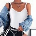 thumbnail image 5 of QRIC 2 Pack Womens Camisoles with Built in Bra Adjustable Straps Tank Top Sleeveless Summer Layer Tops (S-2XL), 5 of 6