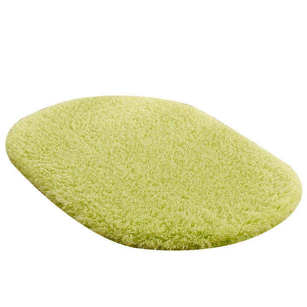 Alfombra de baño suave absorbente Alfombra de puerta ovalada Sala de estar Dormitorio Manta de piso de felpa Suministros para el hogar seitruly HA0065-02