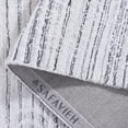 thumbnail image 5 of Safavieh Ebony Lennox Striped Area Rug, Gray/Ivory, 6' x 6' Round, 5 of 10