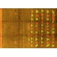 thumbnail image 1 of Ahgly Company Machine Washable Indoor Rectangle Solid Yellow Modern Area Rugs, 4' x 6', 1 of 4