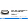 thumbnail image 2 of Exhaust Gasket - Compatible with 2008 - 2009 Scion xD 1.8L 4-Cylinder, 2 of 2
