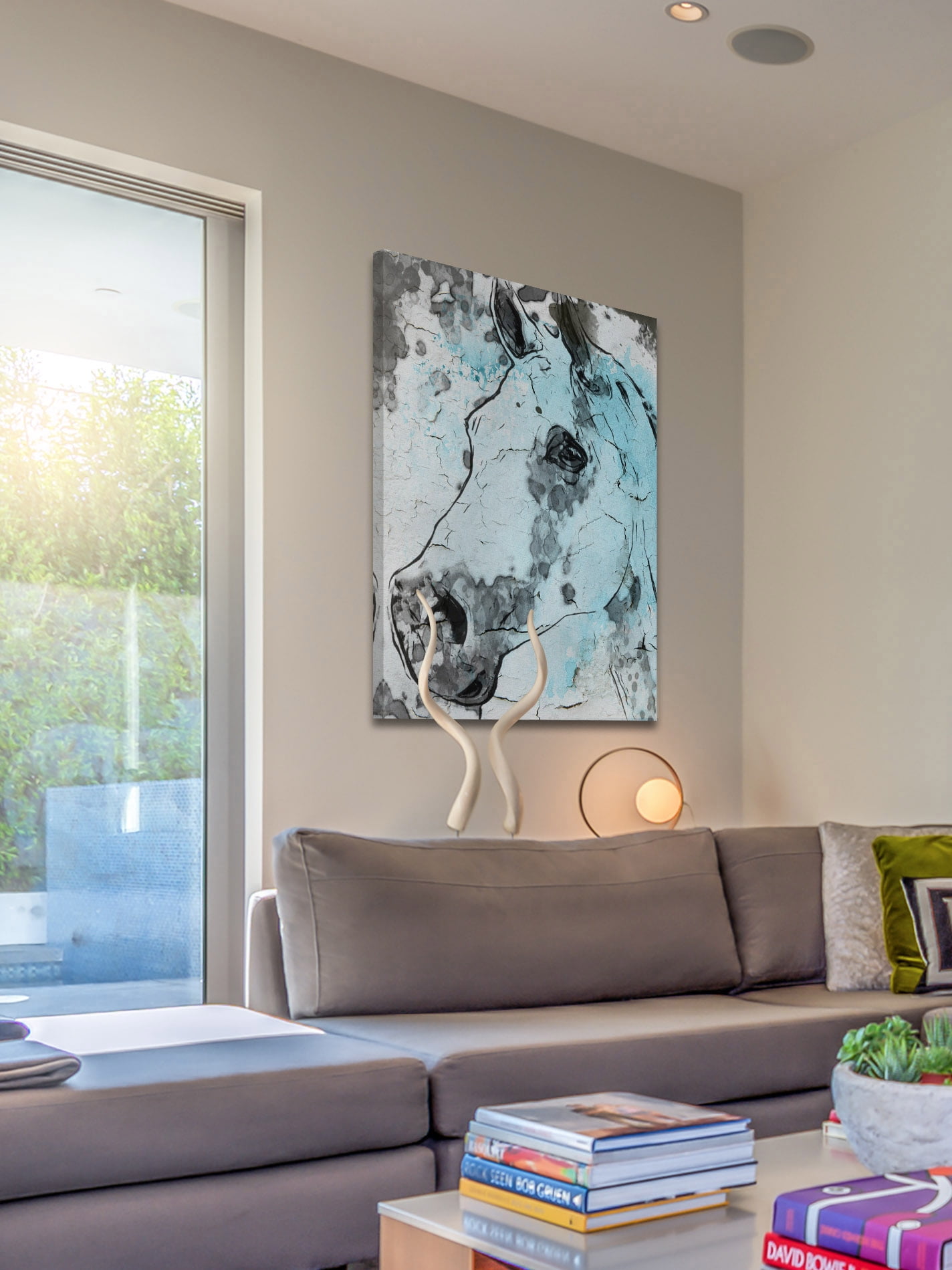 "Horse Head" Painting Print on Wrapped Canvas