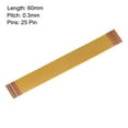 thumbnail image 2 of Unique Bargains FFC FPC Cable 0.3mm Pitch 25 Pin 60mm Flexible Flat Ribbon Cable for LCD Screen, 2 of 5