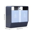 thumbnail image 2 of Outdoor Double Bin Trash Bin Common Areas Galvanised Steel Metal Garbage Can, 2 of 5