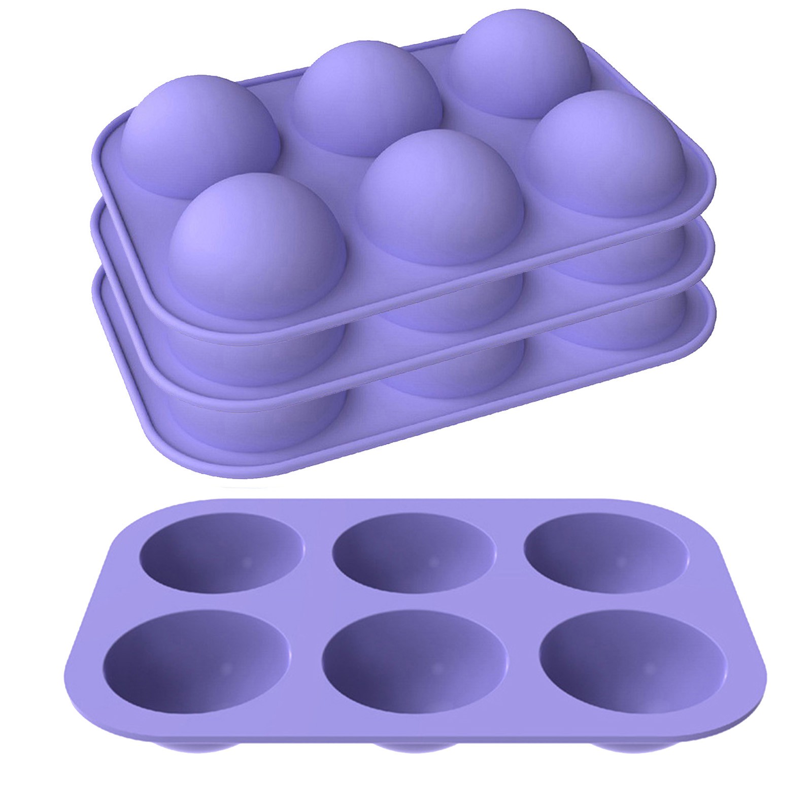 Details about  / 24 Cell Half Ball Sphere Silicone Cake Mold Muffin Chocolate Baking Cookie Mould