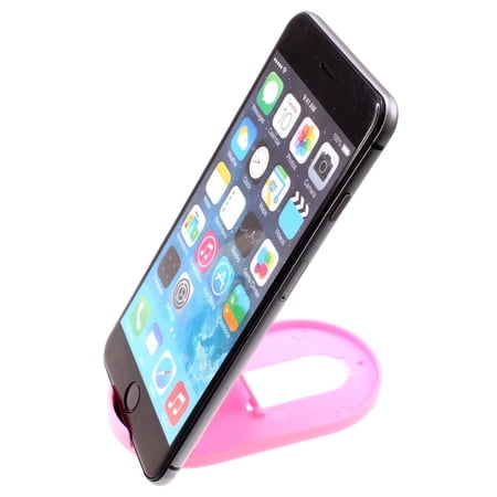 Pink Fold-up Stand for Cricket Debut S3 Icon 6 – Holder Travel Desktop Cradle Dock for Cricket Debut S3 Icon 6