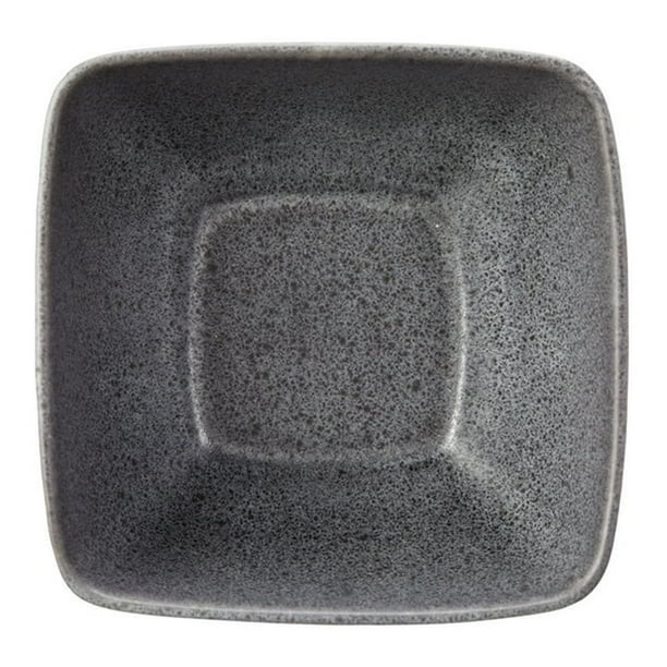 Better Homes & Gardens- Dark Gray Square Stoneware 16-Piece