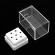 thumbnail image 3 of Exhibición del sostenedor de la broca del clavo de 7 agujeros que se con la caja de almacenamiento de la cubierta Zulema  Soporte de broca para uñas, 3 of 8