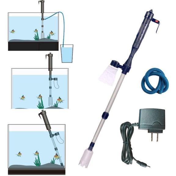 Electric Fish Tank Vacuum Cleaner Syphon Operated Gravel Water Filter Cleaner Sand Washer