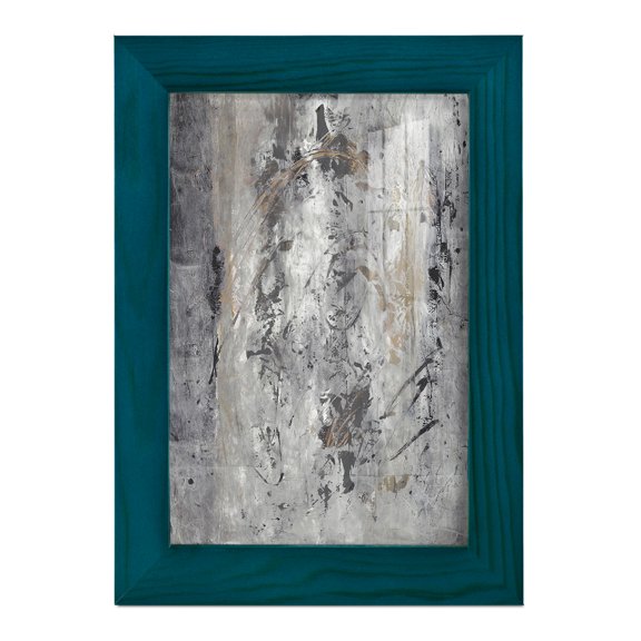 Ancient Marks II - Framed Print w/glass - Ocean Blue