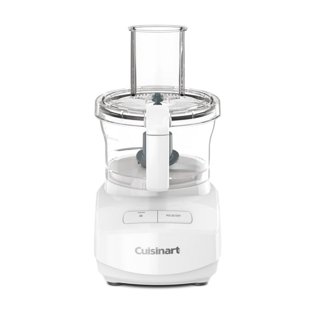 Procesador de alimentos Cuisinart, diseño elegante de 7 tazas, blanco con cuchilla