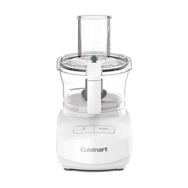 Procesador de alimentos Cuisinart, diseño elegante de 7 tazas, blanco con cuchilla