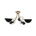 thumbnail image 2 of 52558CPZBK Kichler Lighting Arcus - 5 Light Chandelier-12.5 Inches Tall and 29.25 Inches Wide-Champagne Bronze/Black Finish, 2 of 6