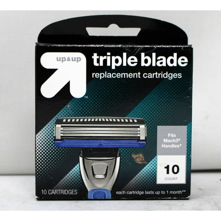 Men's 3 Blade Cartridges 10ct - up & up (Fits Gillette Mach3 handles)