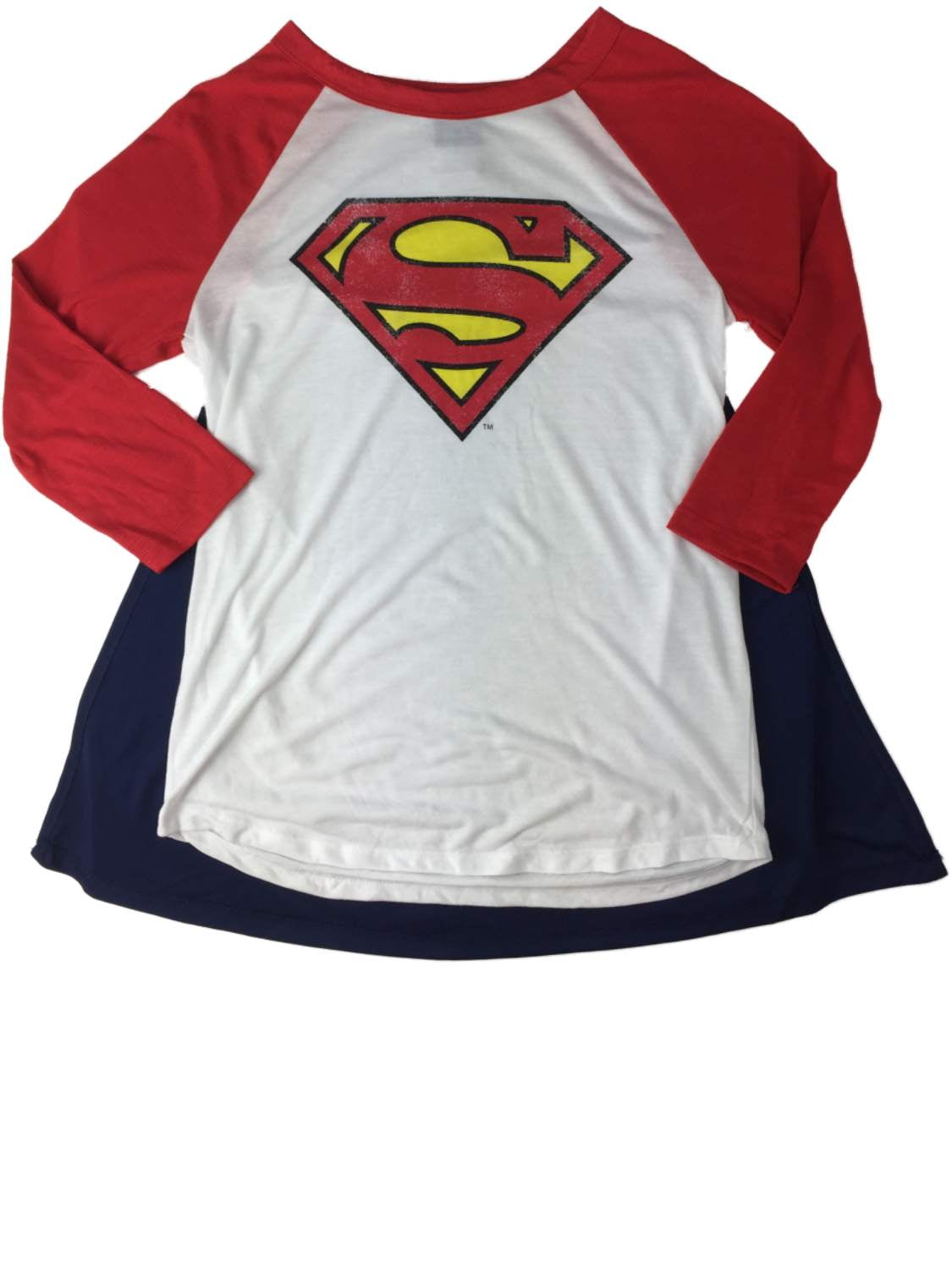 Womens Caped Superman Halloween Long 