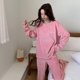 thumbnail image 1 of Pijamas de terciopelo Coral de invierno para mujer, traje cálido, ropa informal grande holgada y gruesa para el hogar, 1 of 5