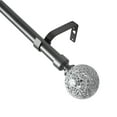 thumbnail image 2 of Glass Mosaic Ball Finials Curtain Rod，3/4” Adjustable Curtain Rod，48-84 Inch，Pewter, 2 of 5
