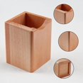 thumbnail image 4 of Portalápices de escritorio YONGSHENG Madera Natural Cuadrado Grande, 4 of 5