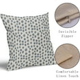 thumbnail image 2 of Dusty Blue Cream Pillow Covers 16x16 Set of 2 Boho Design Polka Dot Throw Pillows Modern Brush Strokes Print Decorative Outdoor Pillowcase Square Cushion Cover Linen Pillow Case for Sofa Couch Bed, 2 of 6