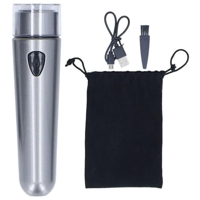 Mini Shaver, Electric Shaver Low Noise Portable Size For Car For Travel For Home Grey