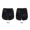 thumbnail image 6 of Sigee Dinosaur for Women's Athletic Shorts High Waisted Running Shorts Pocket Sporty Short Gym Elastic Workout ShortsMedium, 6 of 9