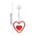 thumbnail image 2 of Uutvery LED Valentine's Day Curtain Light Set, Suction Cup Heart Party Decoration, Wedding Room Hanging Light, Battery Powered 520 Ambiance Light, 2 of 6