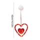 thumbnail image 2 of Luces de cortina LED, tiras rojas en forma de corazón - Alimentadas por pilas, ventosa colgante, decoración romántica para la propuesta de matrimonio, interior exterior, 20x20cm, pack de 3, 2 of 6
