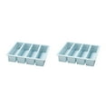 thumbnail image 1 of Toystoory Molde de silicona de 4 rejillas, bandeja para cubitos de hielo, comida complementaria antiadherente, molde para hornear elástico Azul 2Conjunto, 1 of 6