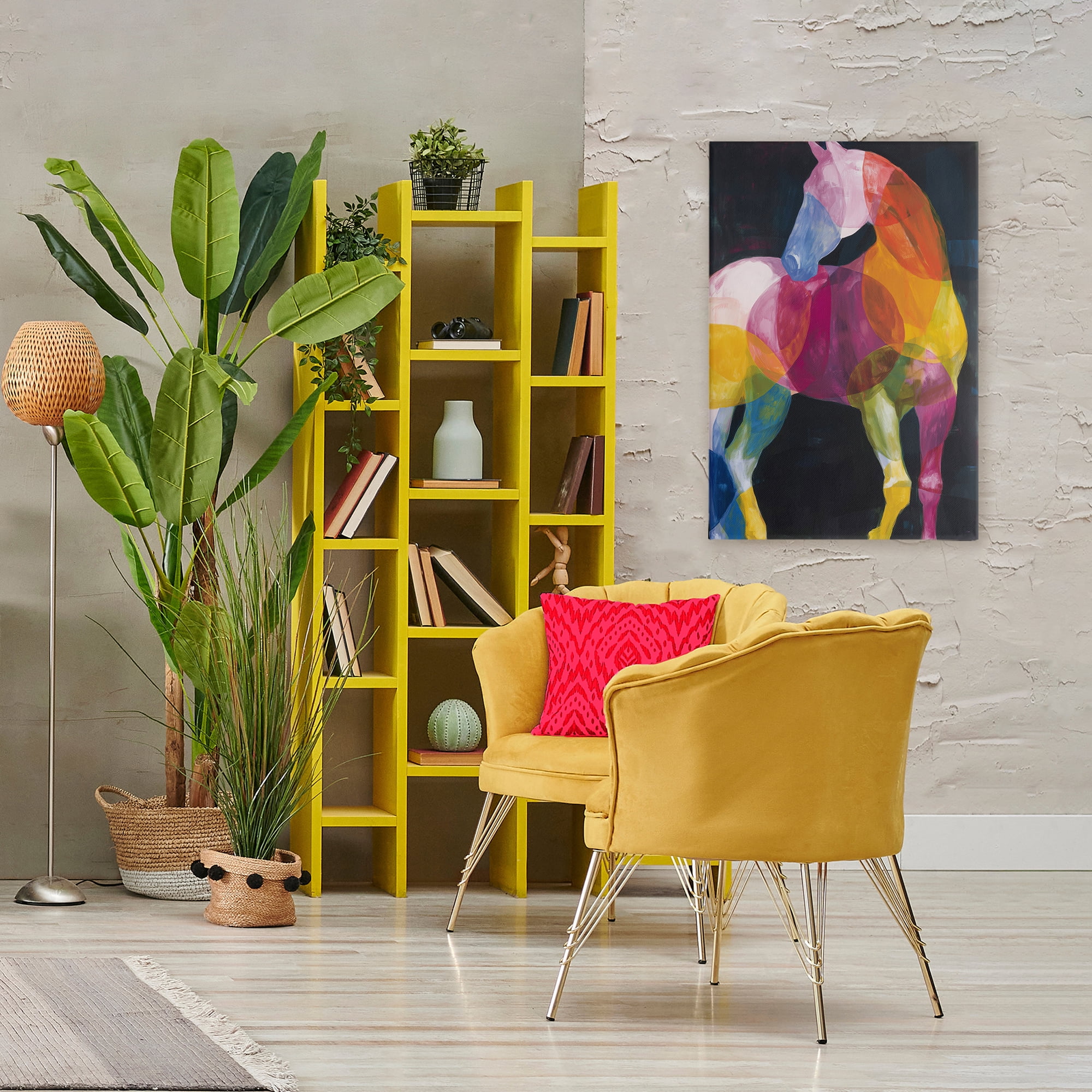 Stupell Industries Prism Horse Abstraction Canvas Wall Art, design by Chromatic Storm Studio