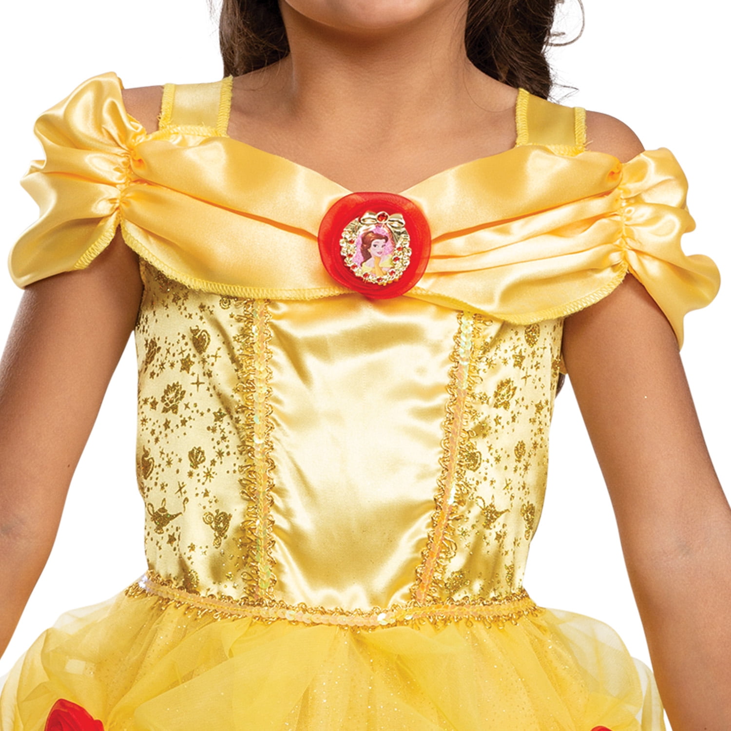 Disney Beauty & The Beast Belle Halloween Costume for Children, Girls Size S (6/6X), by Disguise
