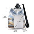 thumbnail image 3 of FORMRS Women's Travel Backpack Purse Anti-Theft Hidden Pockets Casual Shoulder Bag, Winter Mountain, 3 of 7