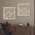 thumbnail image 5 of FNGZ Hangs Clearance Rustic Wood Wall Decor Wall Art Furniture Modern Abstract Wooden Wall Art Farmhouse Hanging Decoration for Living Room Bedroom Home Indoor Outdoor Office Wall Decor White, 5 of 8