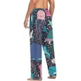 thumbnail image 5 of Men's Pajama Pants with Pockets Sleepwear Lounge Pants Stretch Casual Cute Whales Marine Animals, 5 of 6