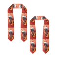 thumbnail image 2 of Kdxio Space Skeleton Art Graduation Stole Class, Graduation Sash, Unisex Adult 36" Academic Commencements-Flattened, 2 of 7