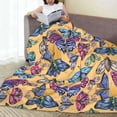 thumbnail image 6 of Sikiie Butterfly 3 Ultra-Soft Micro flannel Blanket Luxury All Seasons Warm Blanket for Bedding Sofa and Travel (4 sizes)-40"x30", 6 of 7