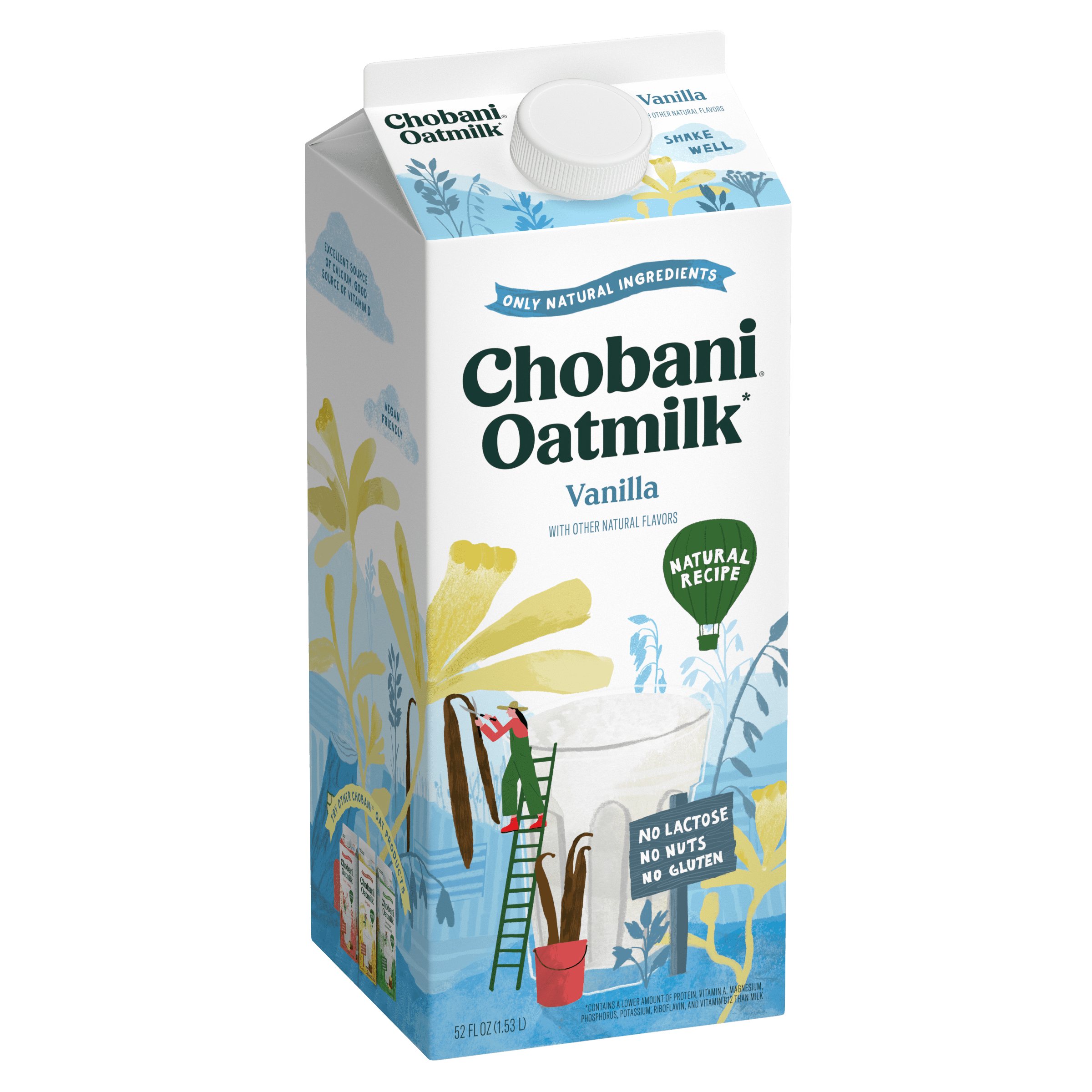 Chobani Oatmilk Vanilla 52 fl oz Carton