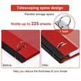 thumbnail image 5 of Telescoping Project Organizer Binder, 2-Pack 1 inch 3 Ring Binder with 5 Color Dividers, with Customized Front Cover & 1 Extra Pocket Red, 5 of 7