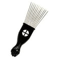 thumbnail image 2 of Transemion Black Wide-Tooth Afro Hair Lifting Pik Pick Detangle Wig Comb for Thick Hair Type A 1Set, 2 of 6