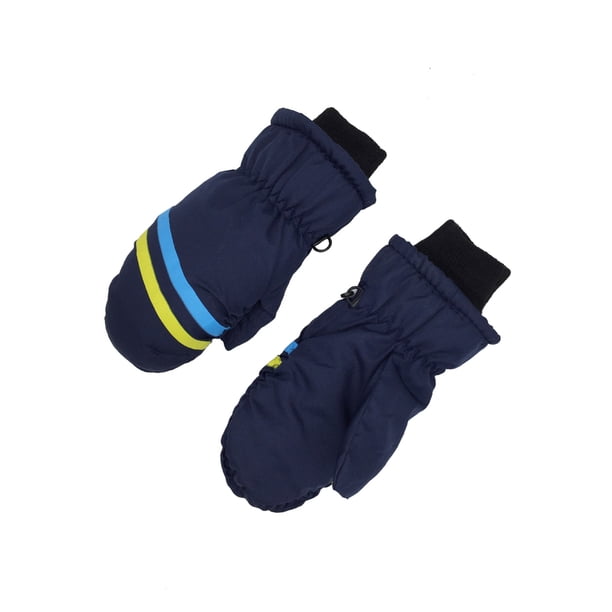 Guantes de esquí Advancent 2 uds. impermeables para niños Azul oscuro
