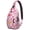 Summer, variant on Tropical Beach Sling Backpack with Hawaiian Floral Pattern, Jungle Leaves, Vibrant Palm Leaf and Botanical Exotic Style for Summer Vacation