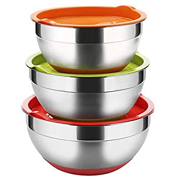 Stainless Steel Mixing Bowls with Lids 